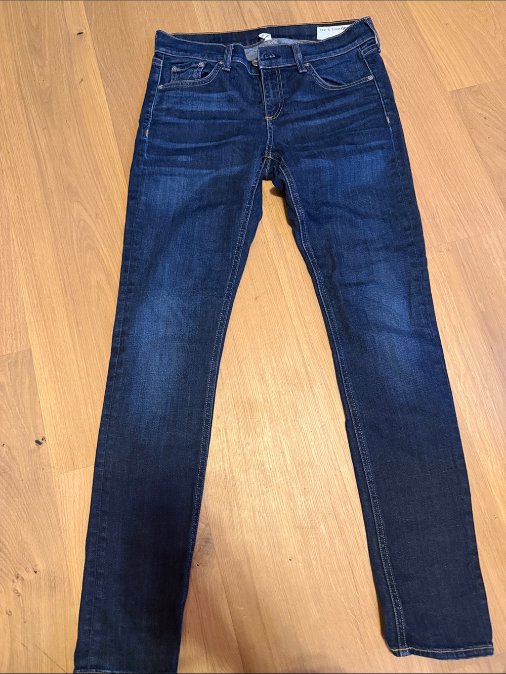 Dark Blue rag & bone Dre Women's Slim Boyfriend Jeans